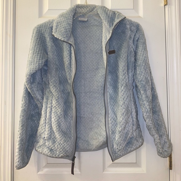 Columbia Women's Fire Side II Sherpa Full Zip Fleece - Worn Once XS Cirrus Gray - Picture 1 of 10